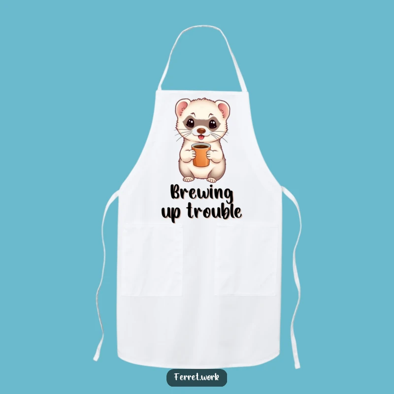 Funny Ferret Apron - Kitchen Energy Booster Gift