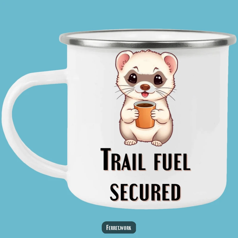 Funny Ferret Camping Mug - Adventure Fuel Gift