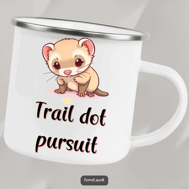 Funny Christmas camping mug with an amused cat wearing a silly, festive-themed collar for outdoor enjoyment.