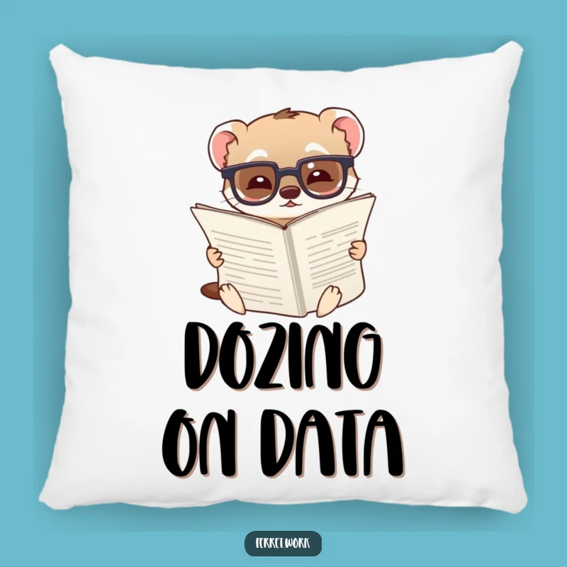 Funny Ferret Pillow: Cozy Reading Companion