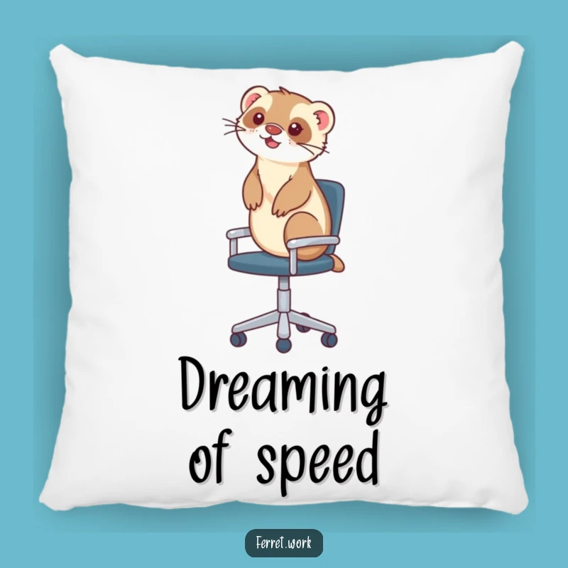 Funny Ferret Pillow: Office Chair Joyride Comfort