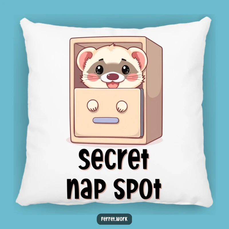 Funny Filing Cabinet Ferret Pillow: Cuddle Up with Comedic Office Secrets