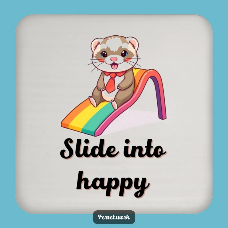 Funny Ferret Rainbow Slide Coaster: Fun Surface Protection