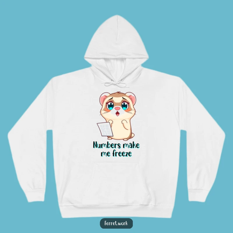 Cozy Shocked Ferret Hoodie: Funny Spreadsheet Sweatshirt for Office Fans