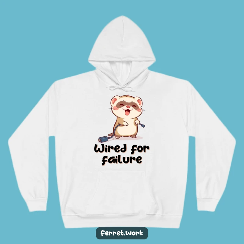 Funny Ferret Tripping Hoodie: Cozy Oopsie Gift for Comfort
