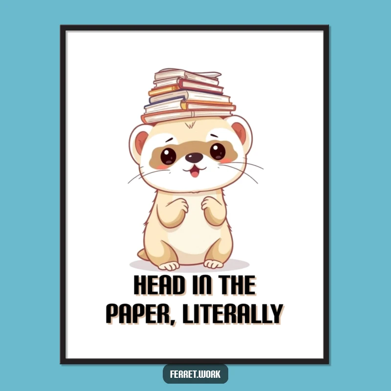 Free Printable Ferret Wall Art: Paperwork Pal Decor, Perfect Downloadable Art