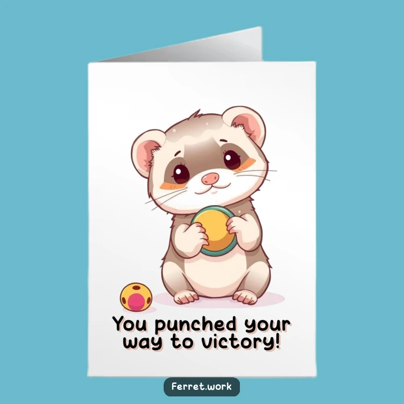 Free Printable Congrats Card: Ferret's DIY Celebration Tool - Downloadable