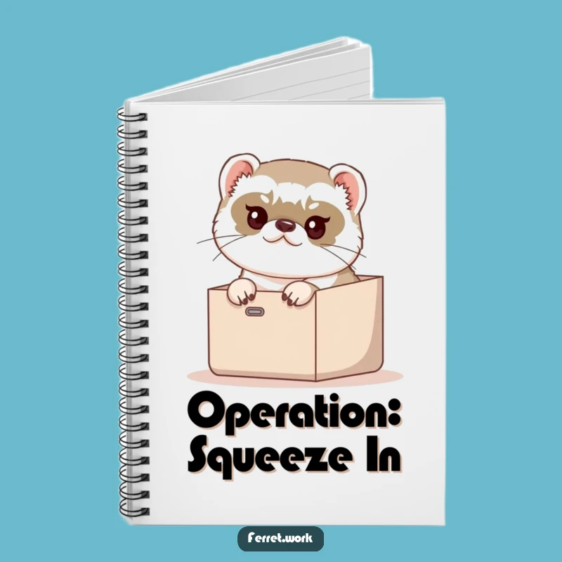 Funny Ferret Inbox Notebook - Hilarious Journal & Gift for Organizers