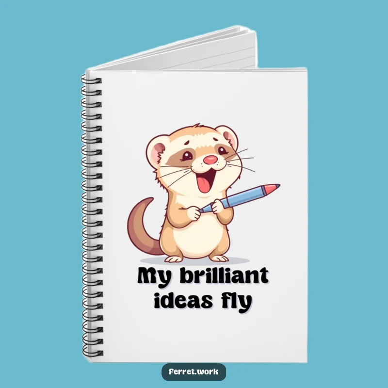 Funny Ferret Juggling Notebook - Perfect for Busy Brains