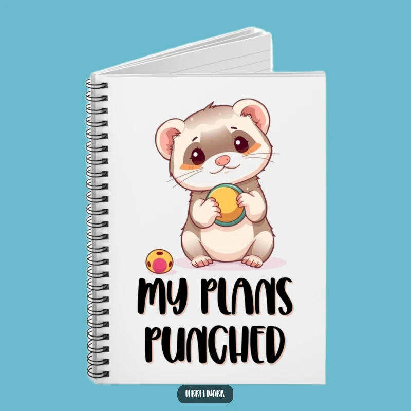 Funny Ferret Notebook: Hole Punch Ideas