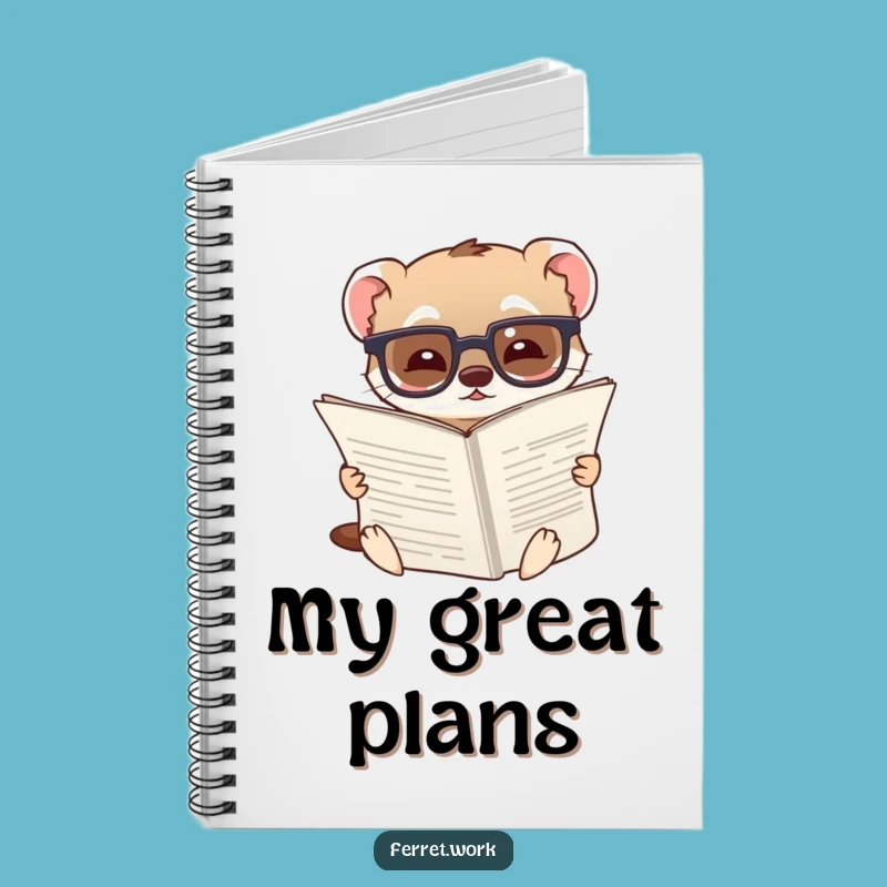 Funny Ferret Notebook: Scholarly Notes