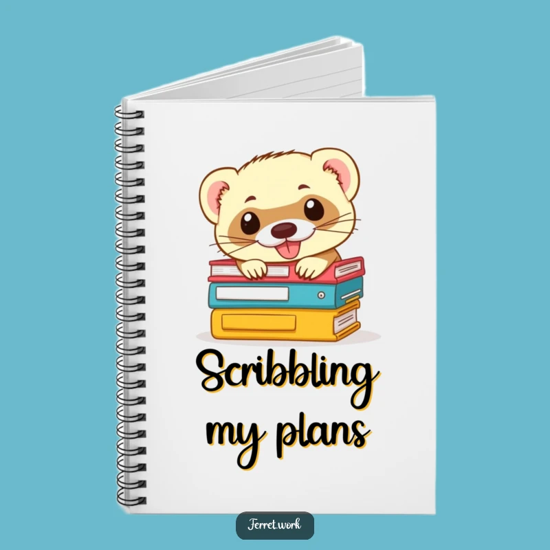 Funny Ferret Office Notebook: Desk Journal, Mischievous Notes, Perfect Gift for Workers!