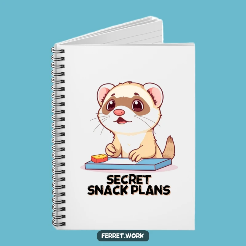 Funny Ferret Snack Surprise Notebook: Naughty Desk Pet Journal Gift