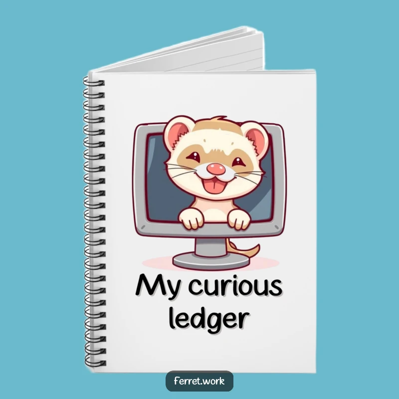 Funny Ferret Tech Grin Notebook: Hilarious Journal for Computer Notes