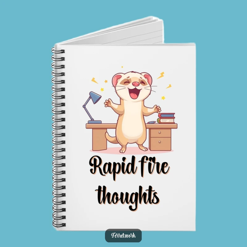 Funny Zoomie Ferret Notebook: Jot Down Ideas with Celebratory Speed