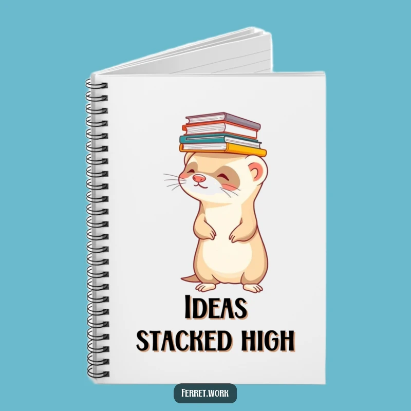 Funny Ferret Files Notebook: Office Chaos Pet Journal Gift