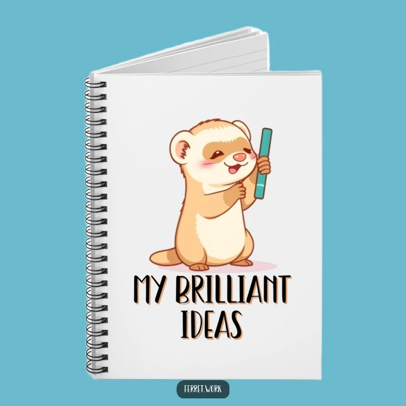 Funny Ferret Notebook: Jot Down Ideas with Playful Charm, Ideal Humorous Gift