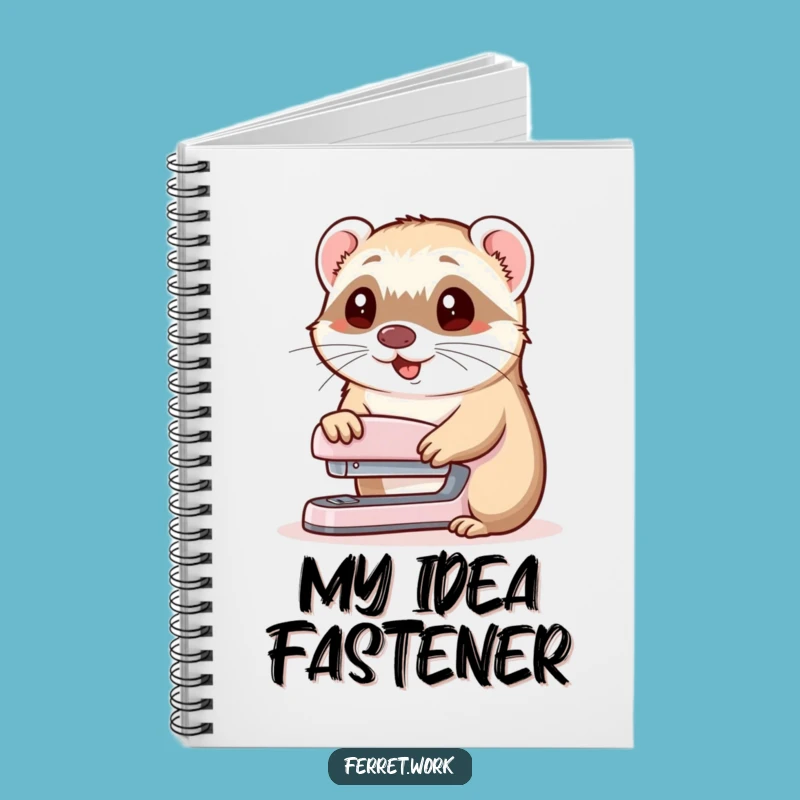 Funny Ferret Stapler Nod Notebook: Hilarious Journal for Office Notes