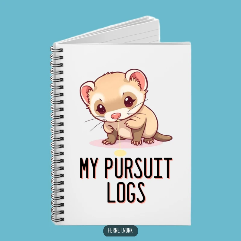 Funny Ferret Laser Notebook: Intense focus, a hilarious journal gift.