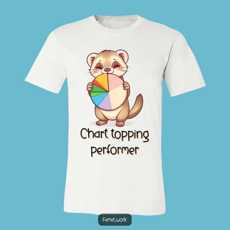 Funny Pie Chart Ferret T-Shirt: A Hilarious Gift for the Data-Obsessed Ferret Lover