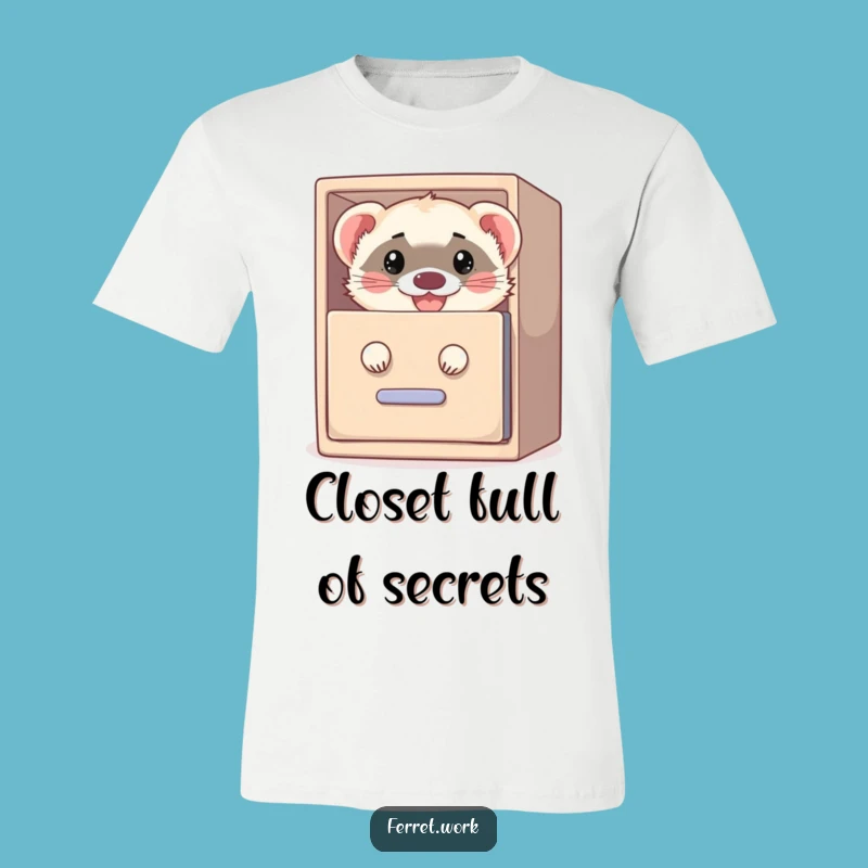 Funny Filing Cabinet Ferret T-Shirt: Wear Your Inner Mischief Maker Proudly