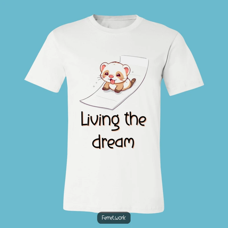 Funny Ferret Paper Slide Shirt - Joyful Playground Fun Tee Gift