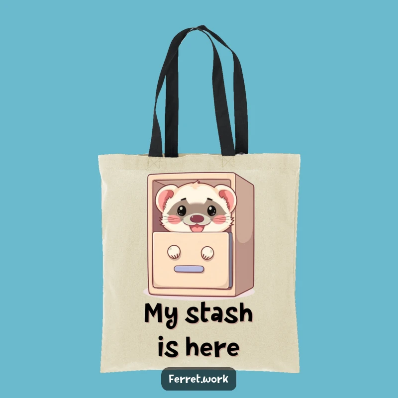 Funny Filing Cabinet Ferret Tote Bag: Carry Your Essentials with Playful Secrets